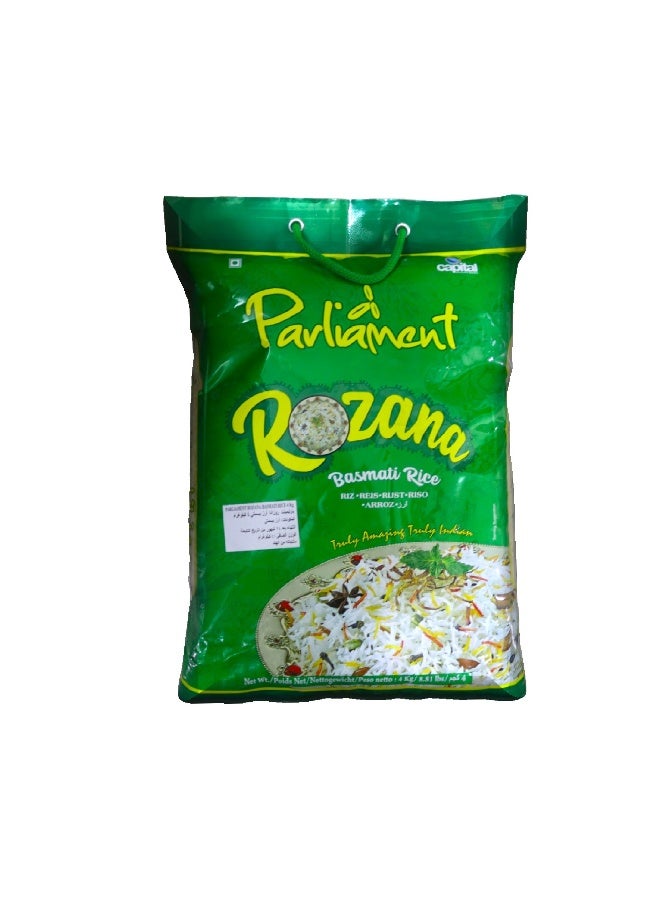 Parliament Rozana Basmati Rice 4 Kg/8.8Lbs - Image 1
