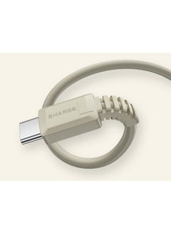 SHARGE SHARGE SL108 Data Cable Fast Charging PDCable Retro Type C to C Cable 100W Fast Charging Built to Last Multiple Device Compatibility iPhone  - Image 2