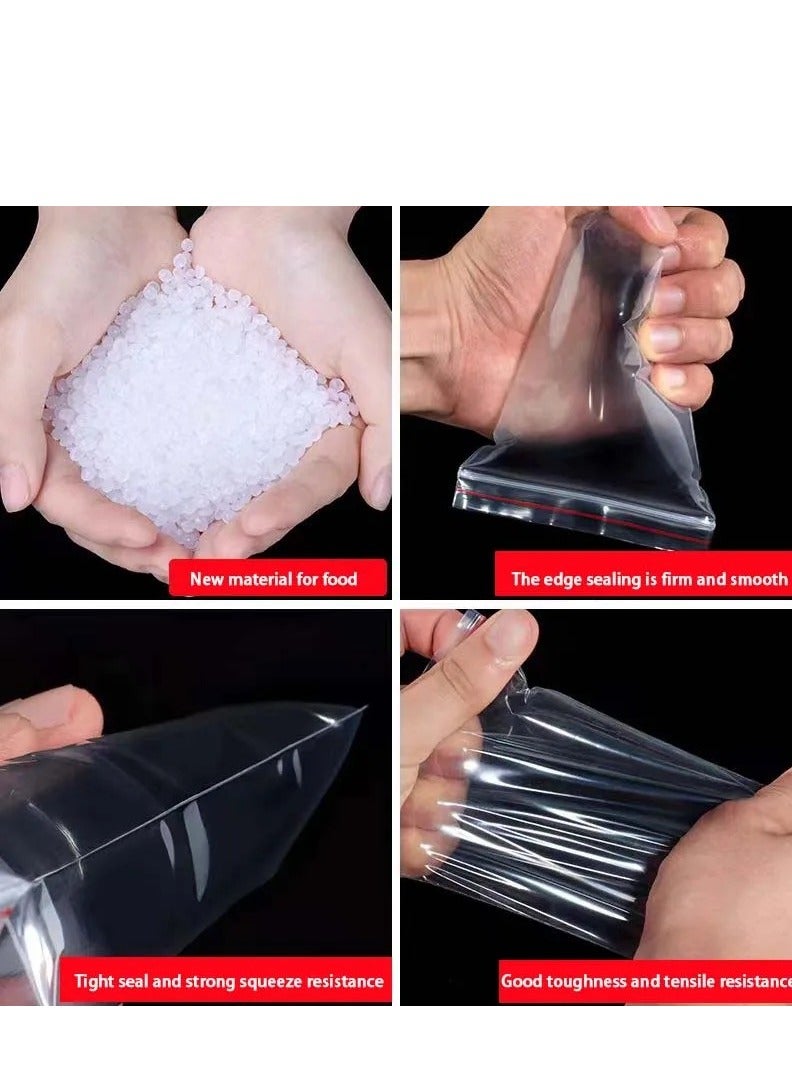 Clear PE Ziplock Bags Storage Bags With Resealable Zipper 200pcs  - Image 3