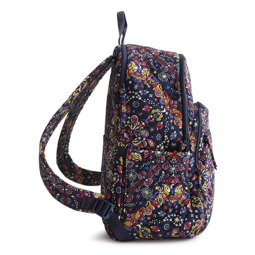 Vera Bradley Women's Premium Cotton Bancroft Backpack, Starry Paisley, One Size - Image 5
