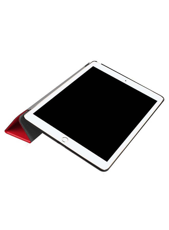 إسكدنيا Litchi Texture 3-folding Flip Case Cover With Holder For Apple iPad Pro 10.5 inch Red - Image 4