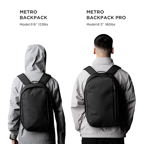 ALPAKA Metro Backpack Pro for Men 24L - Fits 16" Laptop Business Travel Backpack with YKK Zippers, MOD Key Leash & Luggage Pass-through, Durable Padded and Weatherproof Work Bag,Axoflux 600D (Black) - Image 4