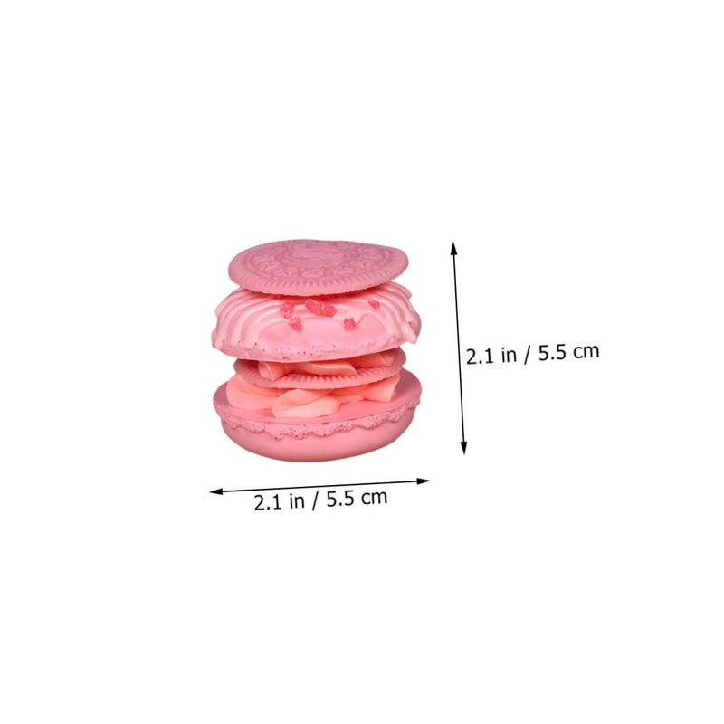 Artificial Macaron Cake Decor Prop Set Of 4 Vivid Color For Party Event Photography - Image 3
