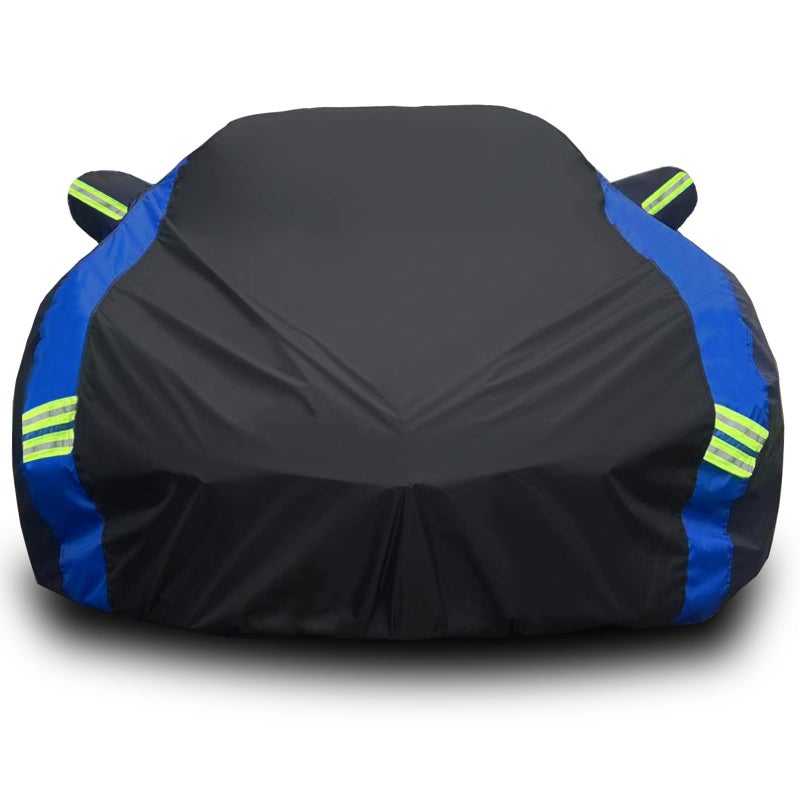 Avecrew for Chevrolet Corvette C4C5C6C7 Car Cover Waterproof All Weather for Automobiles Outdoor Full Exterior Covers Fit 19842019 Corvette C4C5C6C7 with Windproof Strap and Driver Door Zipper