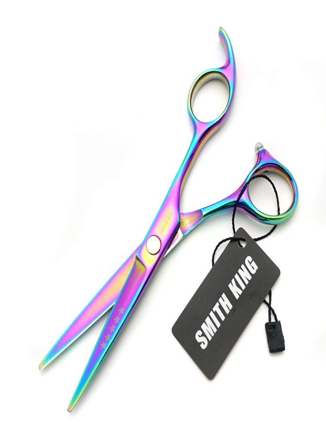 Smithking 5.5 Inches Hair Scissors with Thinning Comb Hair Cutting Shears Thinning Shears set for Professional and Personal (Rainbow) - Image 5