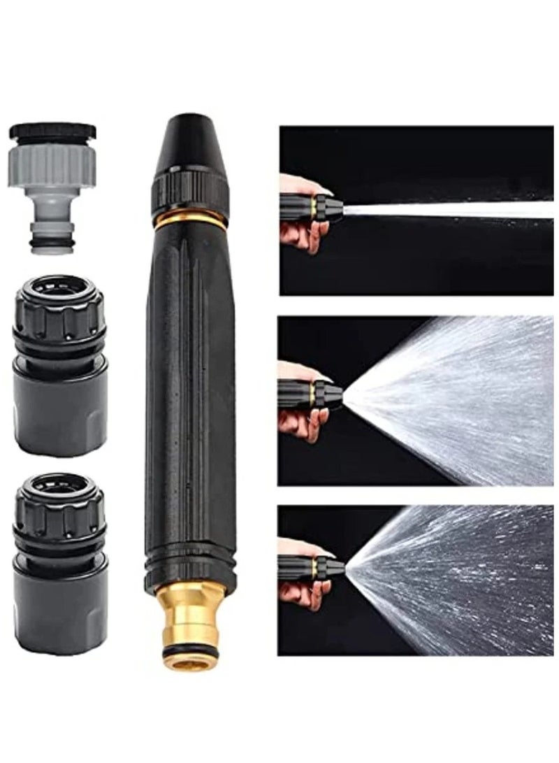 Black Nozzle Water Spray Gun High Pressure Nozzle Spray Water - Image 1