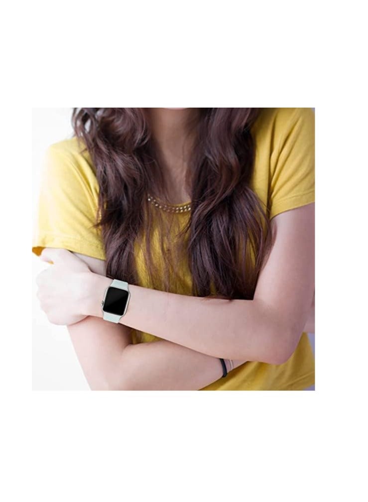 Bands Compatible with Apple Watch 49mm 45mm 44mm 42mm Replacement Soft Silicone Strap for iWatch Series Ultra 8/7/6/5/4/3/2/1 SE