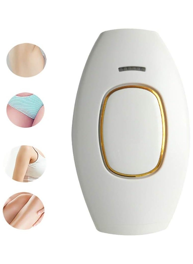 Mini Hair Removal Instrument Cosmetic Laser Hair Removal Device Portable IPL Photon Body Rejuvenation Device for Men Women Electric Hair Removal Device, White - Image 3