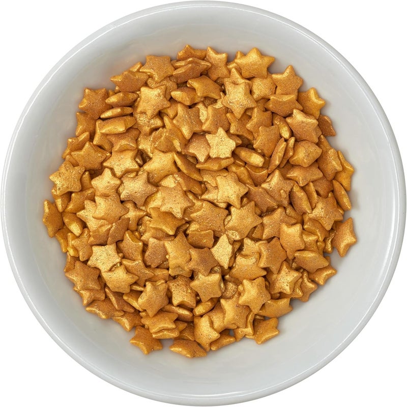 DecoPac Gold Stars Quins - Edible Cupcake Sprinkles and Sugar Cake Decorations, 18.5 Ounces - Image 3