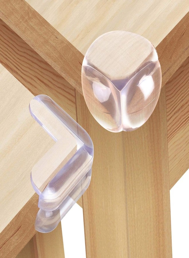 Brighterbee Corner Protector with Thickened Adhesive, Clear Baby Proofing Corner Guards Large Size & Soft Protect Children from Furniture & Sharp Table Corners (8 L Shaped and 8 Ball Shaped Combo) - Image 1