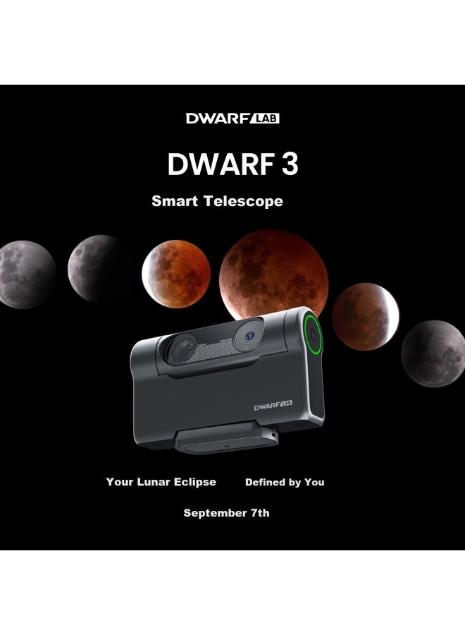 DWARFLAB تلسكوب ديوارفلاب الذكي 3 مع وضع الاستواء التلقائي للعثور على النجوم للنجوم والسدم والشمس والقمر - Image 1