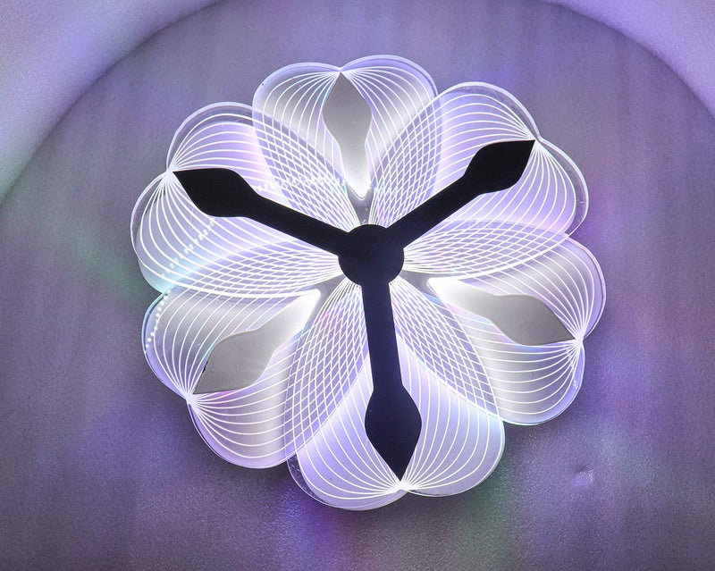 swanart Color-Changing Acrylic Flower Ceiling Light: Modern LED Chandelier, Adjustable Brightness, Decorative Home Lighting, Elegant Floral Design - Image 5