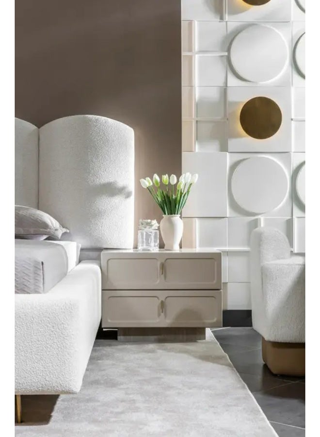 MK Kabbani Furniture Danty 7 PC Full Bedroom Set - 180x195 cm with wardrobe  - Image 3