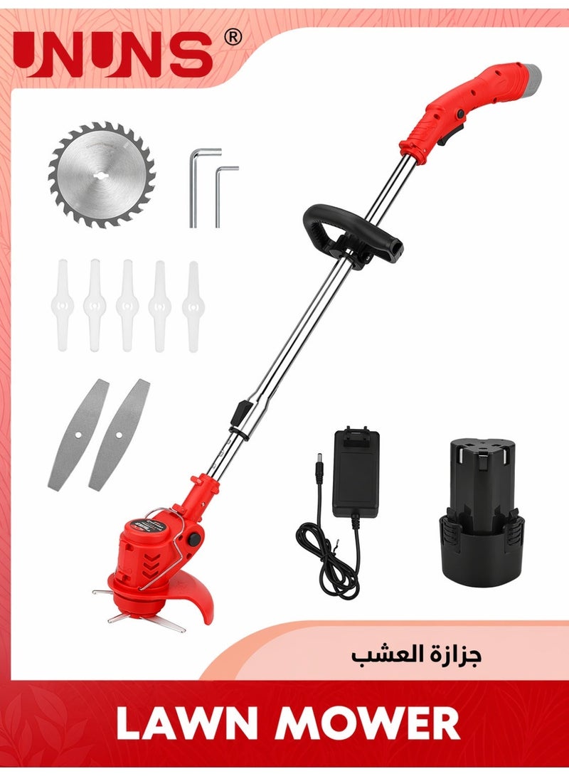 24V Cordless Grass Trimmer & Weed Wacker – Foldable Electric Lawn Mower with Safety Switch, Retractable, Low Noise for Efficient Cutting & Yard Care - Image 1