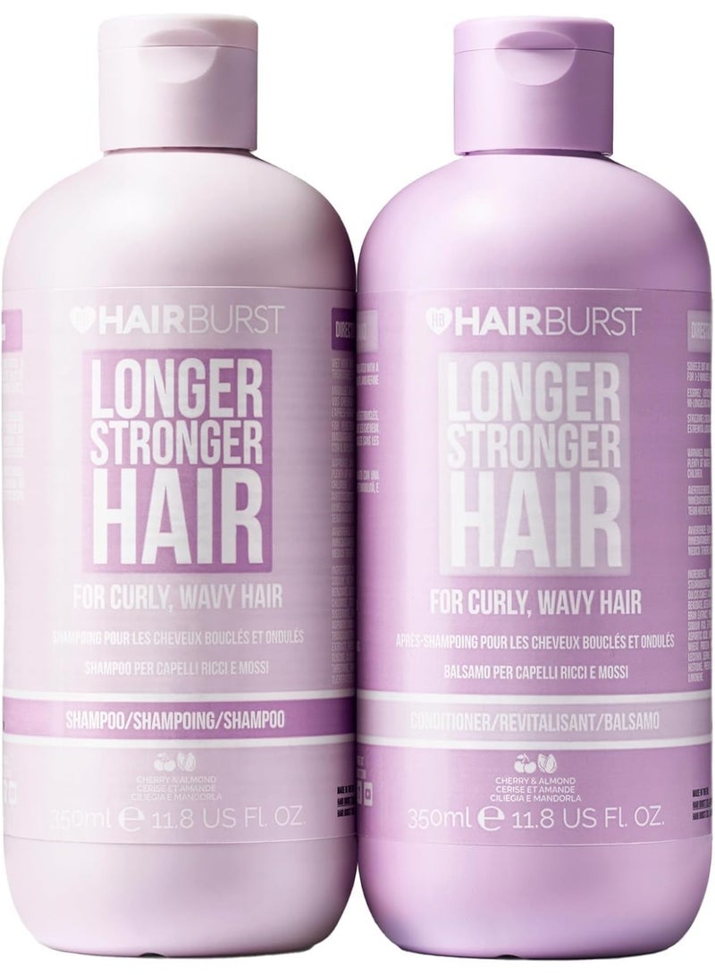 HAIR BURST Shampoo and Conditioner Set - SLS Free Growth and Thickening Treatment for Women - Coconut and Avocado Scented - Suitable for All Types, Promotes Strong and Healthy (Curly - Image 1