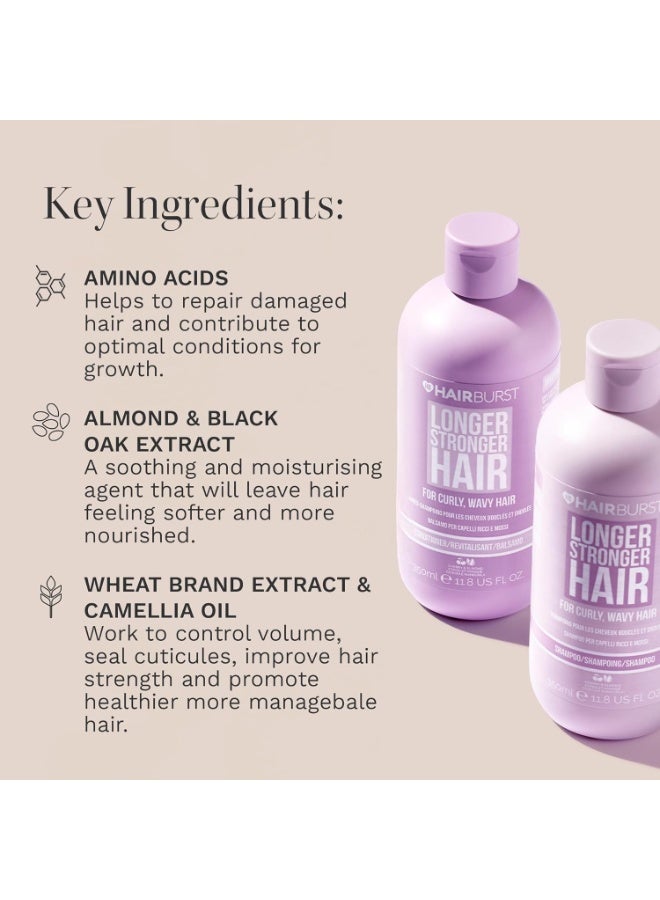 HAIR BURST Shampoo and Conditioner Set - SLS Free Growth and Thickening Treatment for Women - Coconut and Avocado Scented - Suitable for All Types, Promotes Strong and Healthy (Curly - Image 4