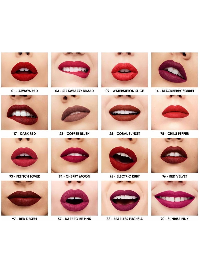 SEPHORA COLLECTION SEPHORA Cream Lip Stain Liquid Lipstick – 21 Dearest Ruby | Long-Lasting Matte Finish, High Pigment, Transfer-Proof - Image 2