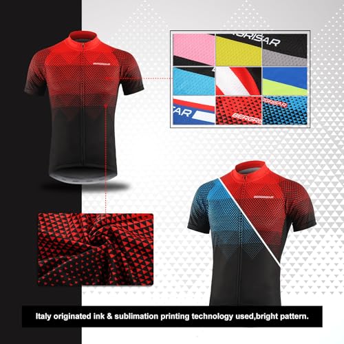 BERGRISAR Men's Cycling Jerseys Short Sleeves Bike Shirt - Image 3