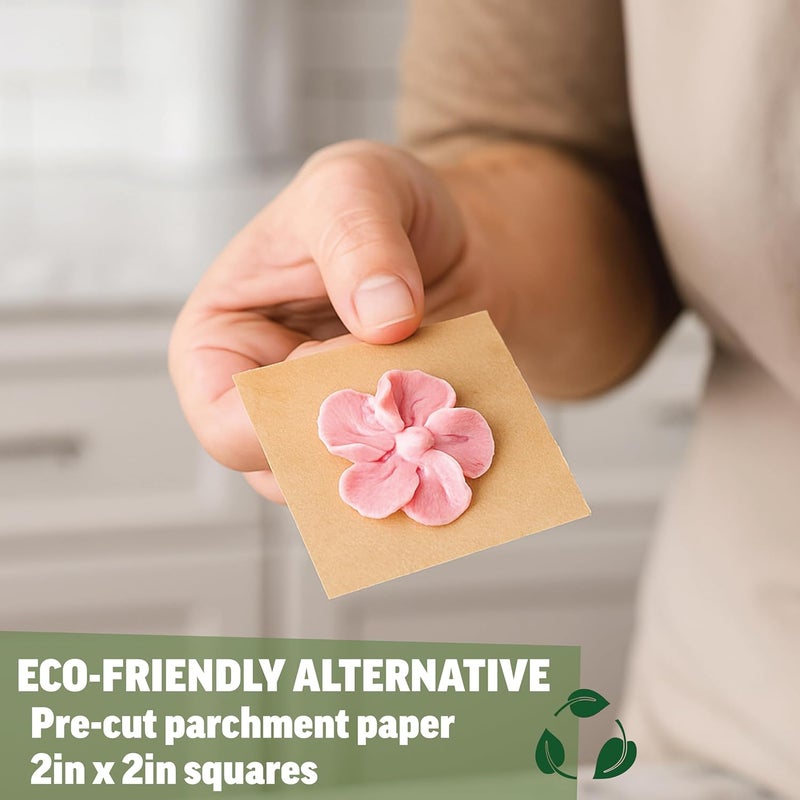 Zenlogy Unbleached Parchment Paper Squares 2x2 (400 Sheets) - Perfect for Storing Freezing Separating Baking Diamond Painting - Image 2