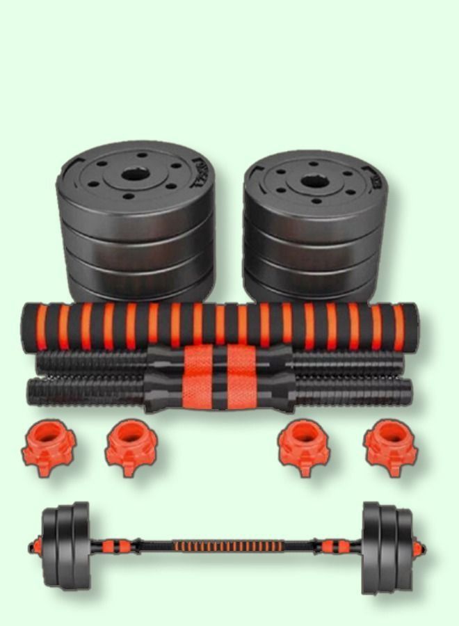 توشيونيكس مجموعة دمبل رفع الأثقال القابلة للتعديل مع قضيب غير قابل للانزلاق وباربل لممارسة التمارين الرياضية في صالة الألعاب الرياضية المنزلية - Image 2