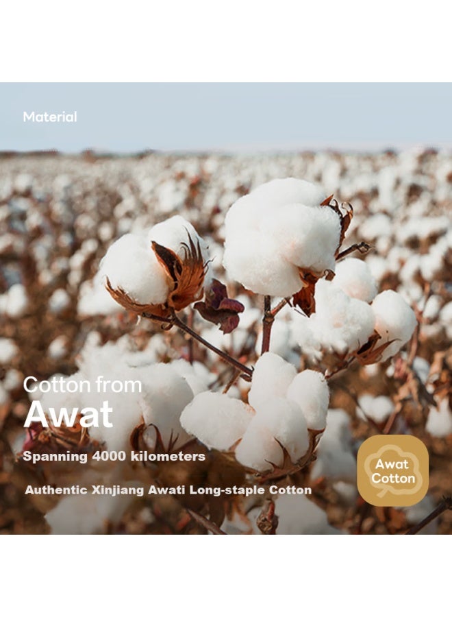 JD.com Jdjz 138G Thickened Mulan Di Towel Avati Long-Staple Cotton 7A Antibacterial Pure Cotton Face Towel 2Pcs Mist Purple + Dawn Purple - Image 2