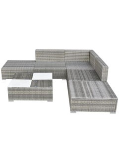 vidaXL 6 Piece Garden Lounge Set with Cushions Poly Rattan Grey - pzsku/Z8C073956856C1C169AFDZ/45/_/1696410914/54ee2fc8-6eb2-497f-a081-3ca58235d5fe