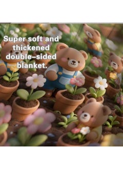 General Baby and children's cartoon flannel thin blanket (warm and comfortable, suitable for sleep, games) 70cm*100cm - 407  - Image 4