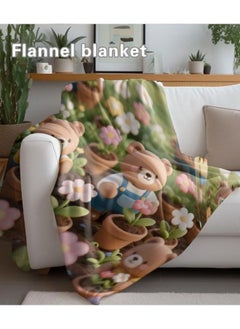 General Baby and children's cartoon flannel thin blanket (warm and comfortable, suitable for sleep, games) 70cm*100cm - 407  - Image 5