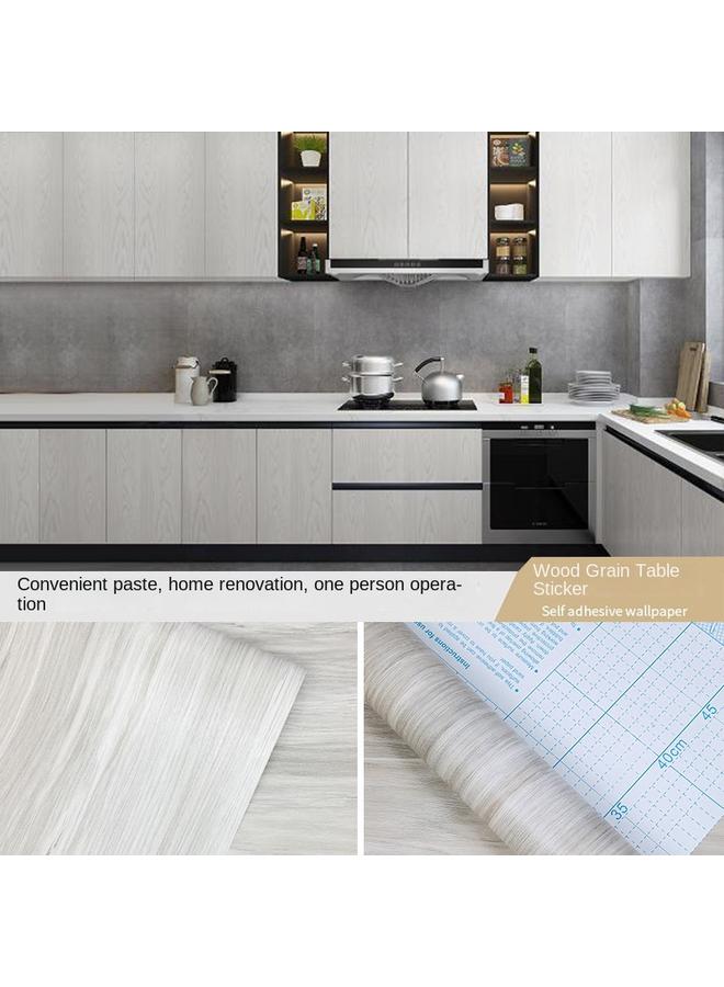 الأزرق جي دبليو ورق ورق خشبي قديم PVC ورق حائط ورق حائط ، أثاث ذاتي اللصق ، ورق طاولة ، ورق حائط ، تم تجديده من قبل عنبر للنوم - Image 1