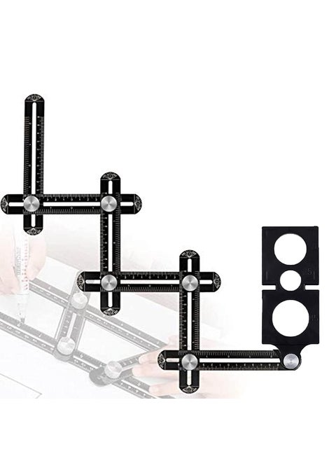 YADAV Multi Angle Measuring Ruler Aluminum Alloy Template Tool Measurement