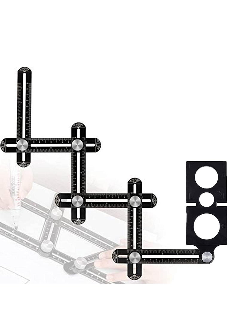 YADAV YADAV Multi Angle Measuring Ruler Aluminum Alloy Template Tool Measurement  - Image 1