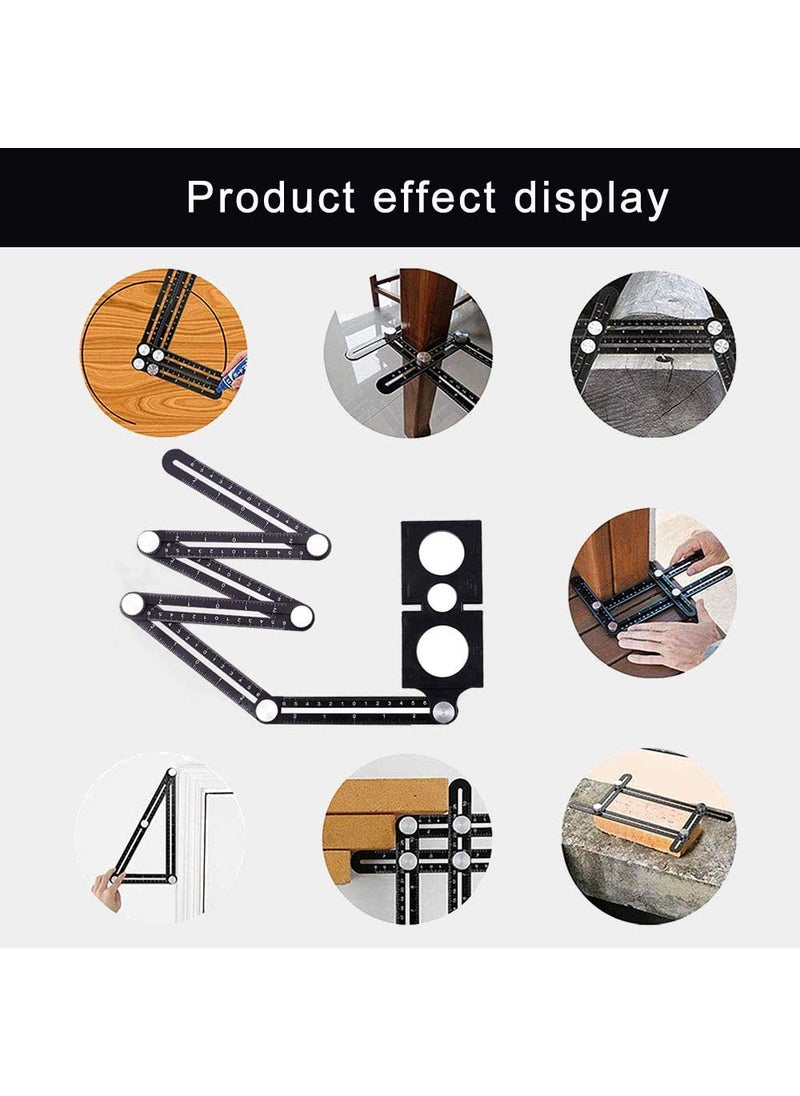YADAV YADAV Multi Angle Measuring Ruler Aluminum Alloy Template Tool Measurement  - Image 2