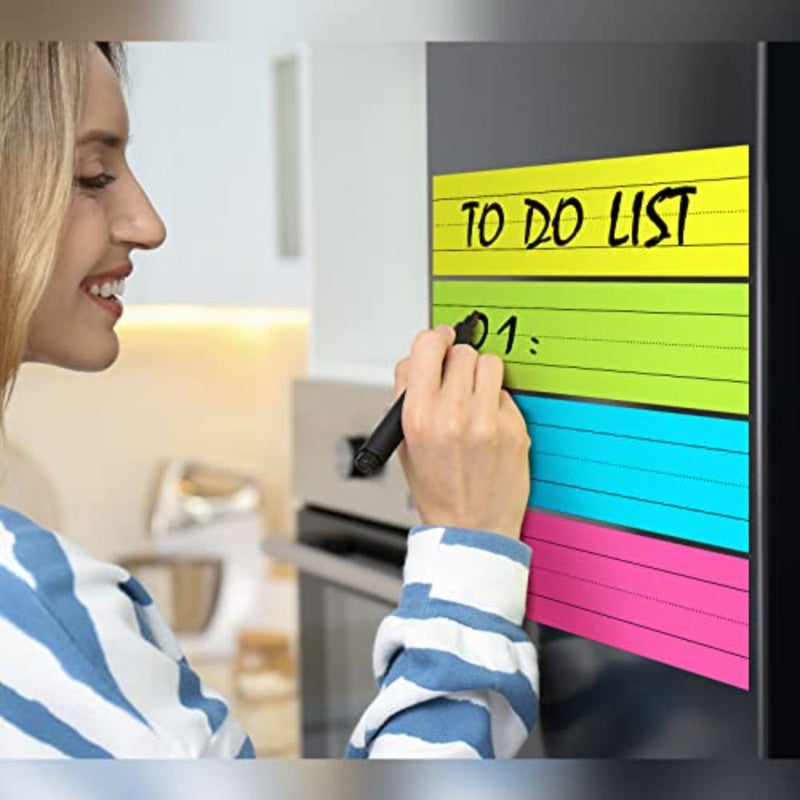 12 Pack Magnetic Sentence Strips for Teachers 12 x 3 Inch Magnetic Dry Erase Sentence Strips Lined Reusable Classroom Learning Tool for Office School - Image 2