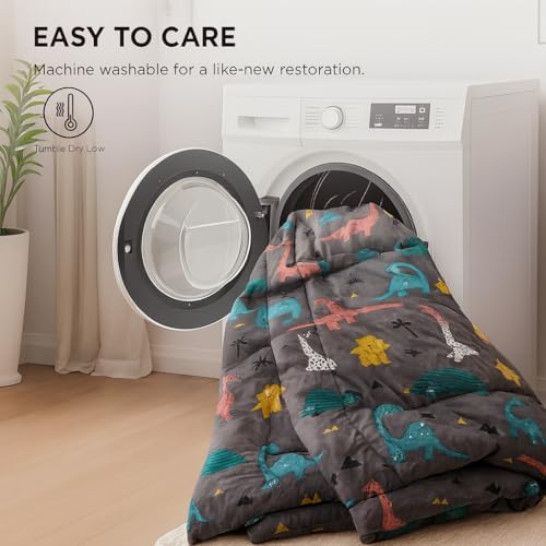 PRISCILLA 200 GSM 400 TC Kids Glace Cotton Reversible Cartoon Printed Double Bed King Size Comforter With Matching Bedsheet 90 * 100 With 2 Pillow Covers Set Of 4 Pieces (Design 22),Multicolour - Image 5