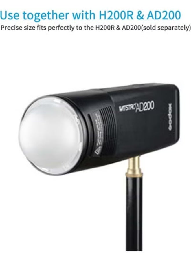Godox AK-R11 Diffuser Dome for Godox V1 V1pro Round Head Flash for Godox AD100Pro / H200R - Image 2