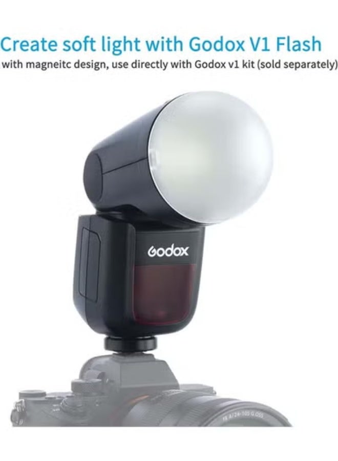 Godox AK-R11 Diffuser Dome for Godox V1 V1pro Round Head Flash for Godox AD100Pro / H200R - Image 3