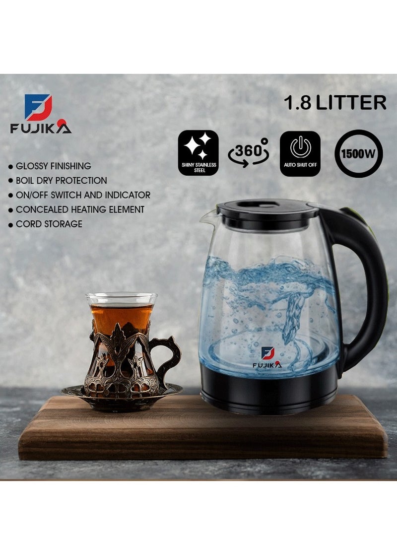 Fujika  Electric Glass Kettle, 1.8 Liter, black FG-01 - pzsku/Z8C07C6FA4A522CCF9598Z/45/_/1733762593/1a6f08ca-ced6-4f50-9eec-5717fb93954c