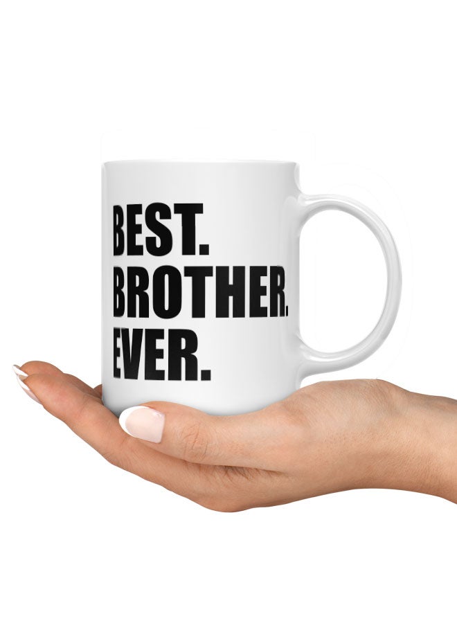 LIT كوب قهوة أفضل أخ على الإطلاق اقتباس كوب أبيض هدية أفضل أخ أفكار هدايا عائلية - Image 3