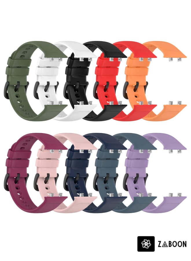 Zaboon حزام بديل لساعات OPPO Watch 3 من السيليكون الناعم - Image 5