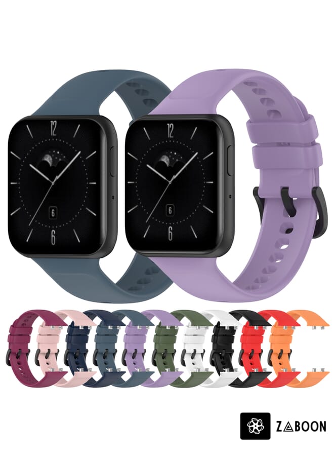 Zaboon حزام بديل لساعات OPPO Watch 3 من السيليكون الناعم - Image 3