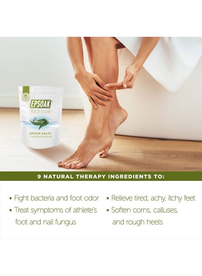 Epsoak Tea Tree Oil Foot Soak with Epsoak Epsom Salt - 2 Pound Value Bag - Made in The USA - Image 3