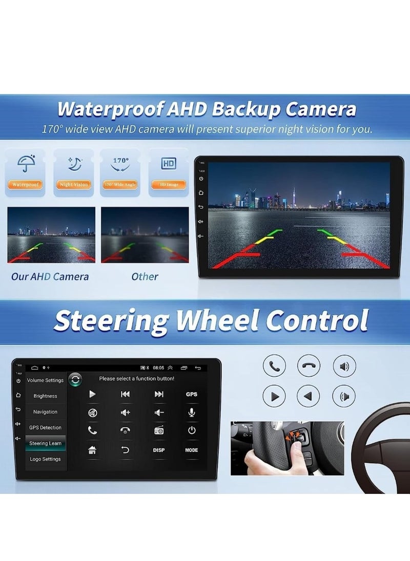 Vierex - Android Car Stereo Screen For Chevrolet Chevy Cruze 2015-2018 Support Apple Carplay Android Auto Wireless QLED Fast Interface Quick Boot AHD Camera Included SIM Card 4GB RAM Bluetooth USB YouTube - Image 1