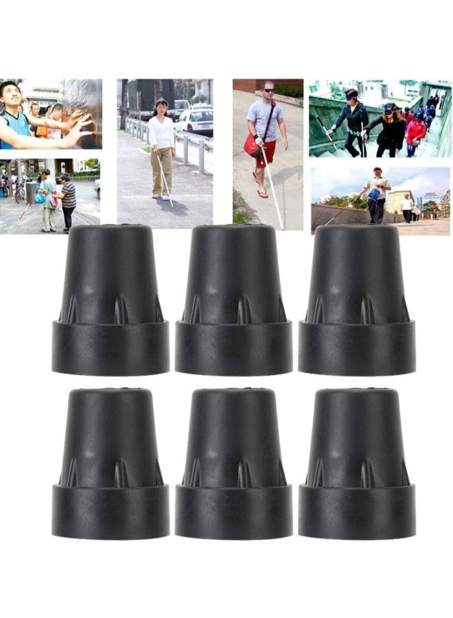 klarako 6pcs Walking Cane Tips, Auxiliary Handle Walking Stick Bottom Pads Anti‑Slip Walking Canes End Cover Tip Accessory Fancy Dress Novelty Accessories Antique Style Walking Stick  - Image 2