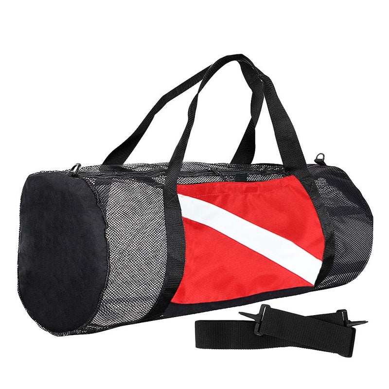 Luwint Pro Mesh Large Dive Duffle Bag Heavy Duty Scuba Diving Snorkeling Gear Bag Mesh Duffle Bag for Travel Swimming Beach Pool