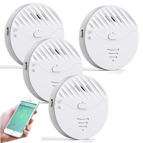 EverNary WiFi Window Alarm System, 2 Pack Glass Break Detection with Phone APP, 120dB Smart Alarms with Adjustable Vibration Sensor for Car,Home Security (2PCS) - Image 1