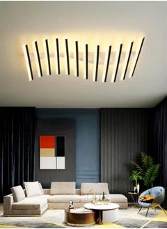 fashionhome Modern Design Creative Curve-Shaped Led Chandeliers Ceiling Light Fixture for Dining Room Living Room  - Image 1