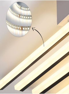 fashionhome Modern Design Creative Curve-Shaped Led Chandeliers Ceiling Light Fixture for Dining Room Living Room  - Image 3