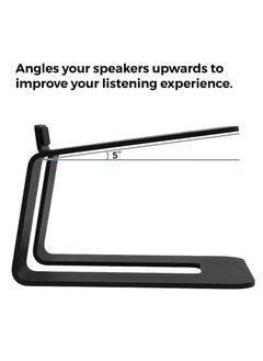 Generic Desktop Speaker Stand Speaker Stand Monitor Speaker Stand Studio Monitor Stand Small Speaker Booster Speaker Desktop Assembly Table Speaker Stand Metal Bookshelf Watch  - Image 4