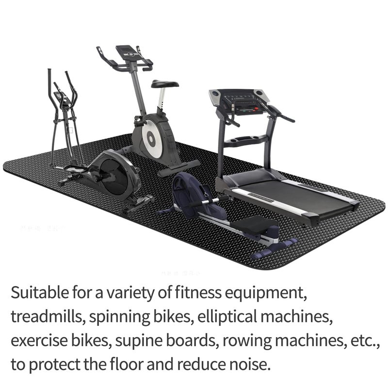 TONINT Exercise Equipment Mat Treadmill Mat Bike Trainer Mat Mat For Exercising Excersize Mat Elliptical Mat Exercise Bike Mat Stationary Bike Mat Weights Mat Floor Mats For Home Gym Work Out Mat Yoga Mat - Image 3