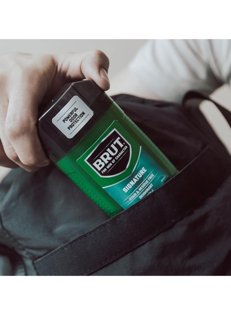 BRUT مزيل العرق صلب، عطر كلاسيكي، 2.7 أونصة - Image 2